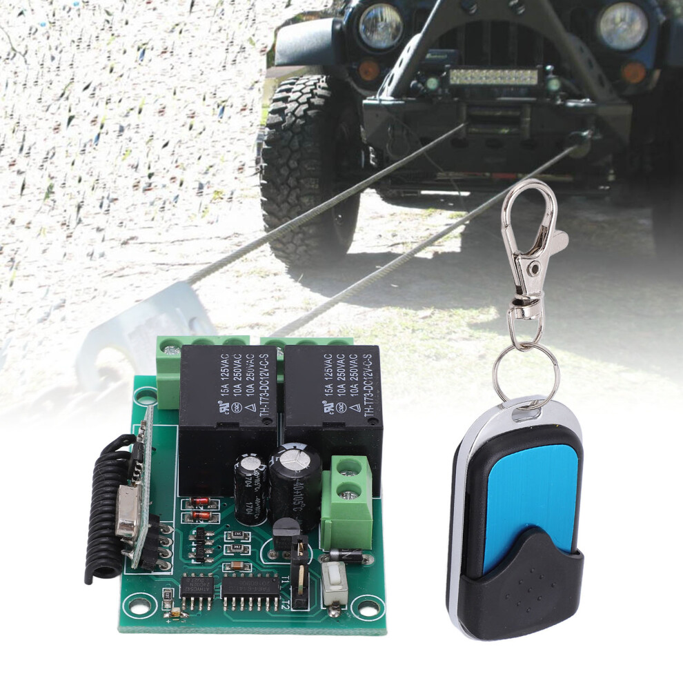 Wireless Remote Control Kit Dc12v, 75Ft Range For Garage & Vehicle 4391375284192