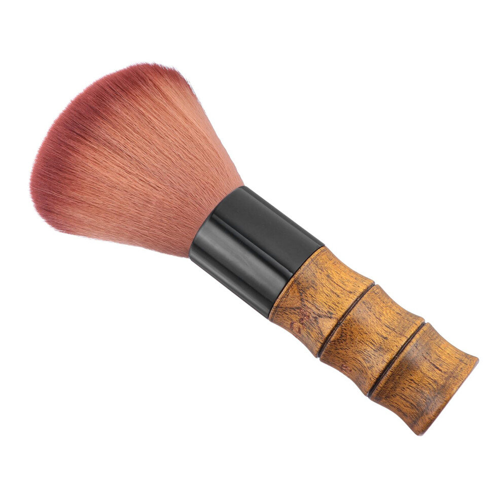 3 Pcs Barber Neck Duster Brush Set with Durable Wooden Handle for Salon Hair Cleaning