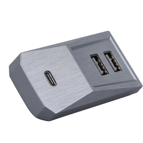Hub USB Multiport per Auto per Tesla Model 3/Y, 7x4x3cm, Materiale PC