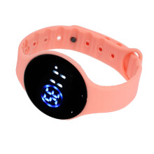 Kinder Elektronische Uhr Licht Pink Wasserdicht Digital Silikonarmband für Schüler