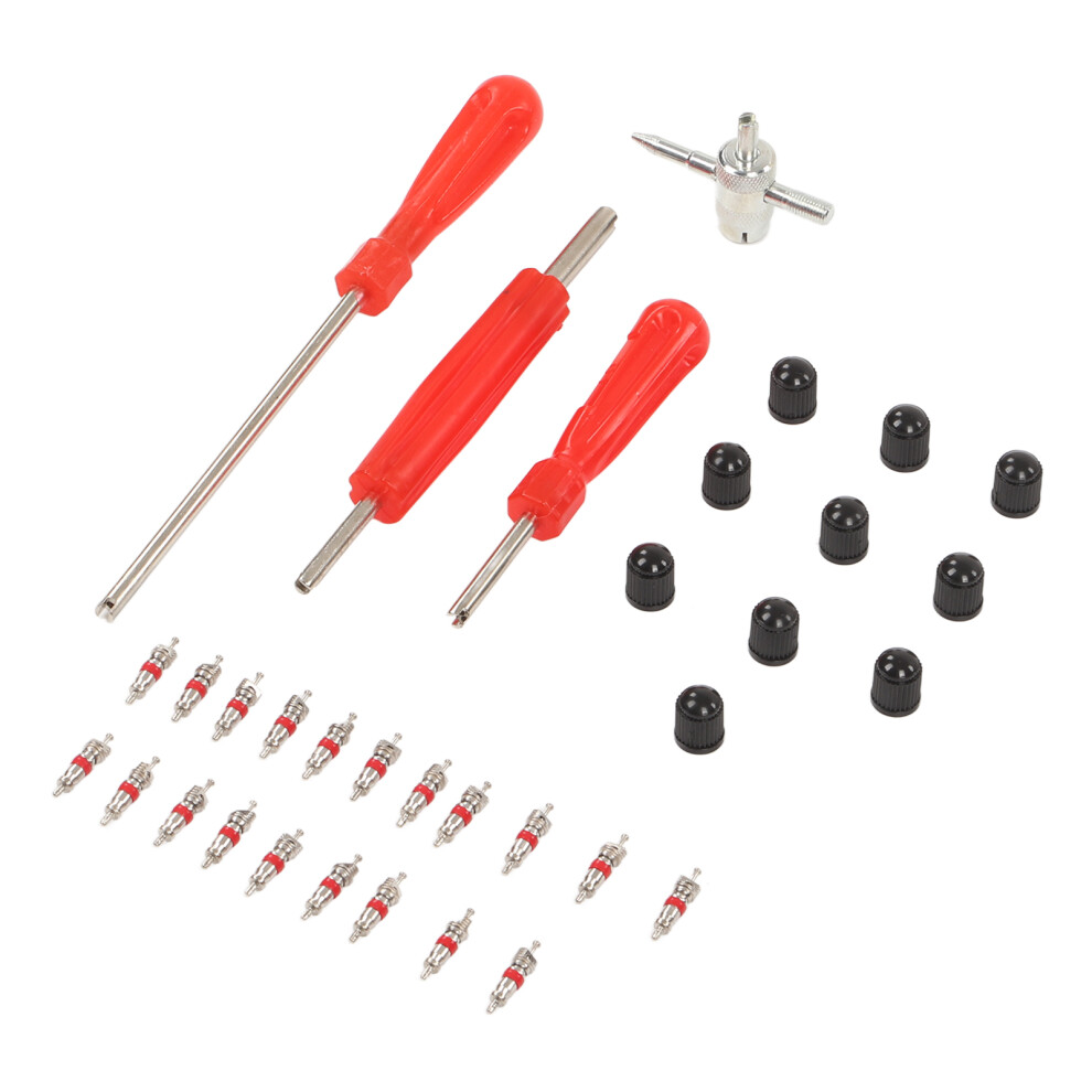 Tire Valve Stem Tool Kit 34Pcs For Rvs Bicycles Cars & Motorcycles 9471375285100