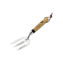 Garden Hand Fork Stainless Steel Tool for Weeding and Planting with Ergonomic Comfort Grip