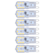 3W G9 Dimmable LED Bulbs 50000-Hour Life Span 6-Pack Natural Light