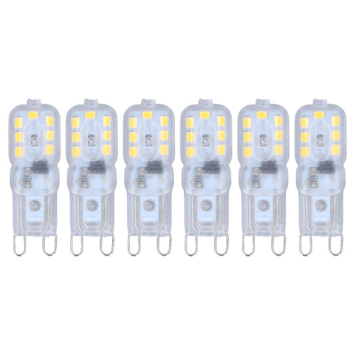 3W G9 Dimmable LED Bulbs 50000-Hour Life Span 6-Pack Natural Light 1