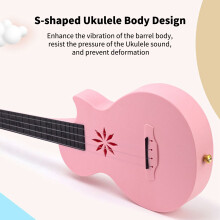 25-Zoll-Ukulele, 4 Saiten, Ukulele aus Kohlefaser,