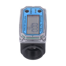 1.3in Digital Fuel Flow Meter with Battery Reads Diesel & Gasoline