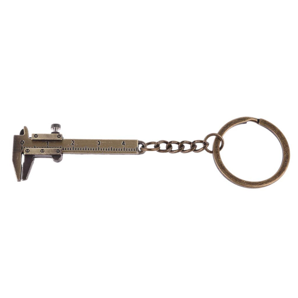 Vernier Caliper Keychain Zinc Alloy Mini Measuring Tool 045Mm For Woodworking And Key Ring 9199774017855