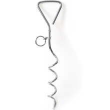 Heavy Duty Dog Tie Out Stake 16 Inch Spiral Anchor for Large Dogs Outdoor Yard and Camping Rust Resistant