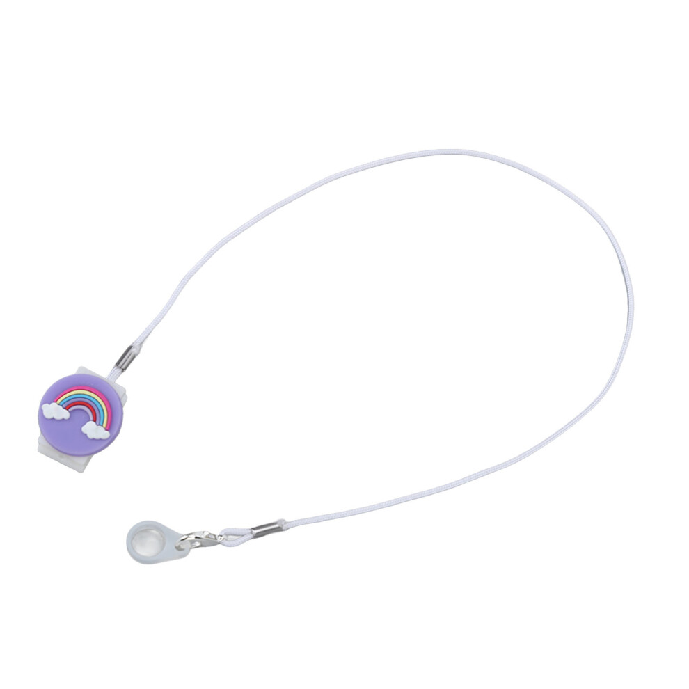 Purple Hearing Aid Clip Holder Anti-Lost Lanyard For Bte Hearing Aids