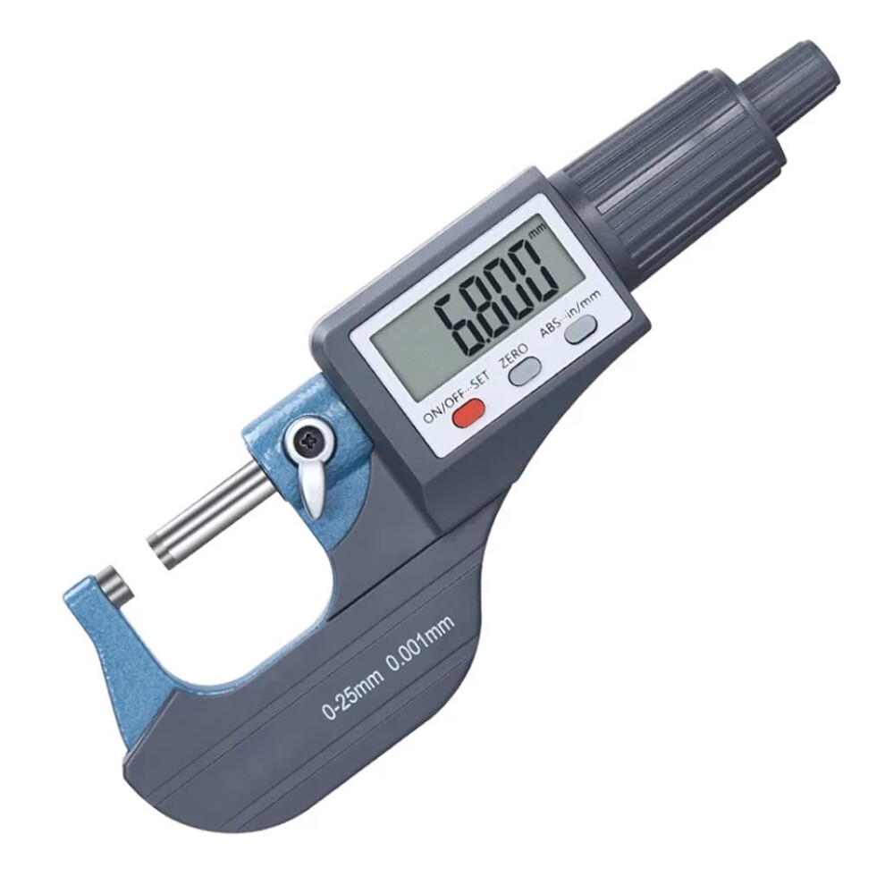 025Mm 2550Mm Precision Digital Outside Micrometer 0.001Mm Lcd Metric Inch Conversion 9347817451412