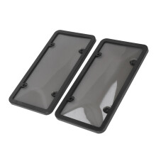Rauchfarbener, UV-beständiger ABS-Kennzeichenrahmen-Set für Auto und LKW