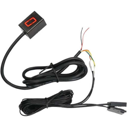 Universal Motorcycle Gear Indicator with Clear LED Display and Sensor for Easy Day Night Reading 1