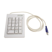 Stilles schwarzes 17-Tasten numerische mechanische Tastatur für Büro & Finanzen
