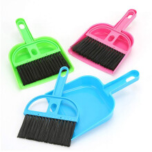 Desktop Hand Broom Brush Set for Cleaning Table Countertop Pet Hair Small Size Dustpan for Home and Office Use