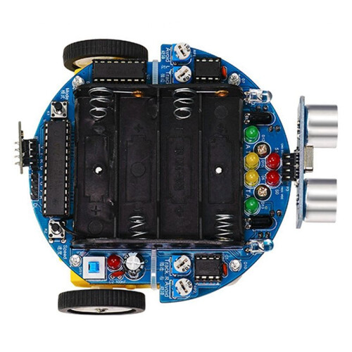 51 MCU  Car Ultrasonic Obstacle Avoidance Car Tracking Ranging Robot Programming DIY Car Kit 2
