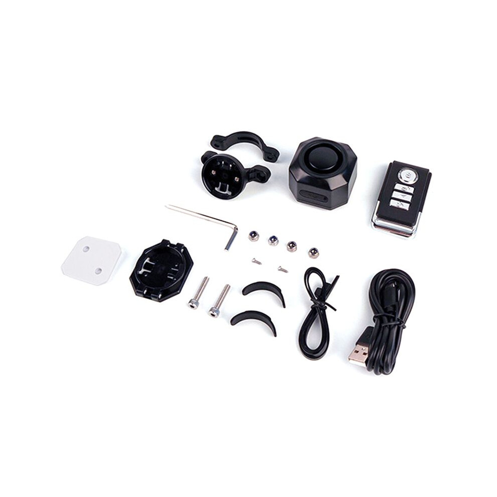 Bicycle Alarm System Rechargeable, Anti-Theft Accessories,Vehicle Theft With Remote Control,Bicycle Lock 6033211767145