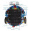 51 MCU  Car Ultrasonic Obstacle Avoidance Car Tracking Ranging Robot Programming DIY Car Kit 4