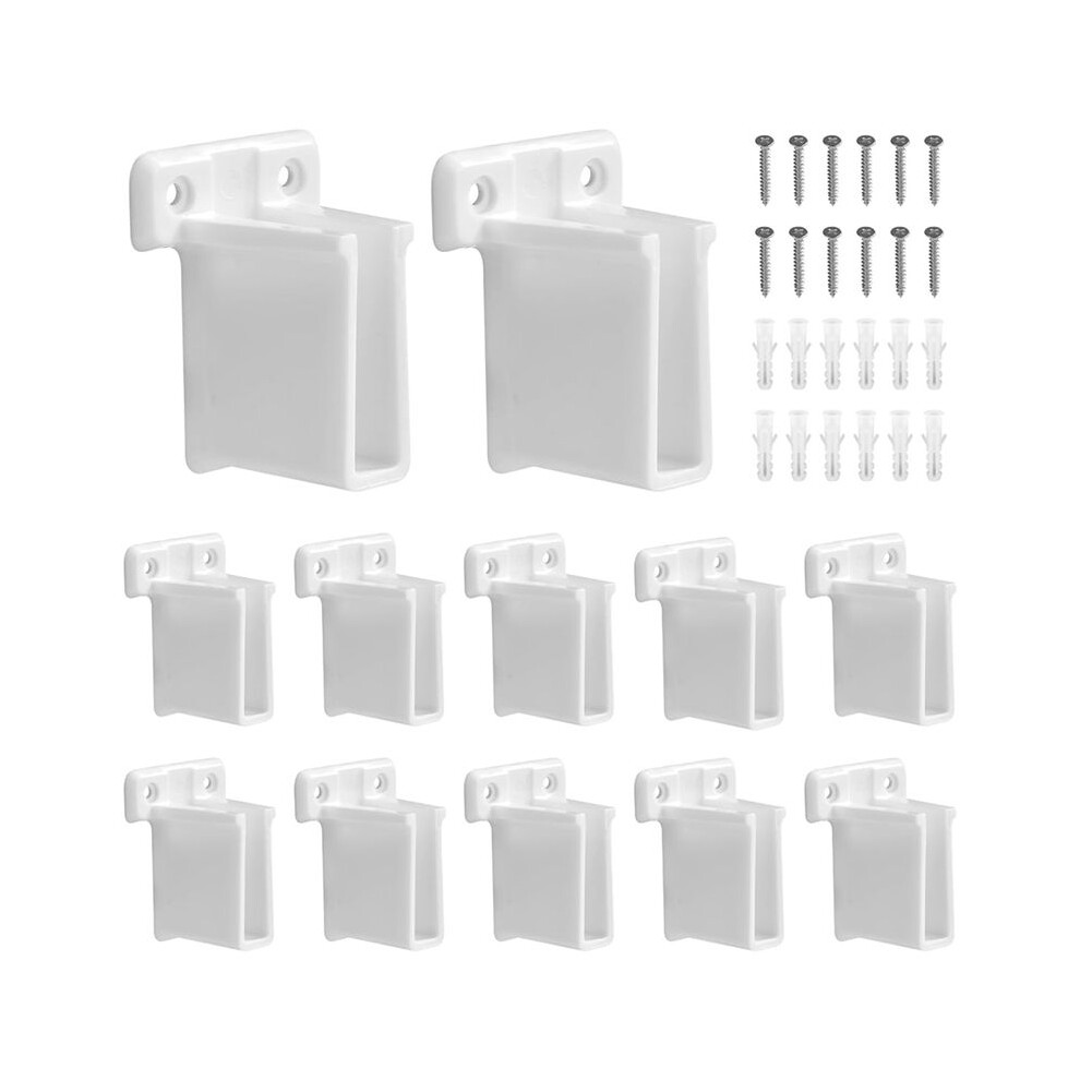 12Pcs Wire Shelf End Brackets, Heavy Duty Closet Shelves Brackets Wall Mount Brackets Wire Shelf Corner Support Bracket 6031602661324