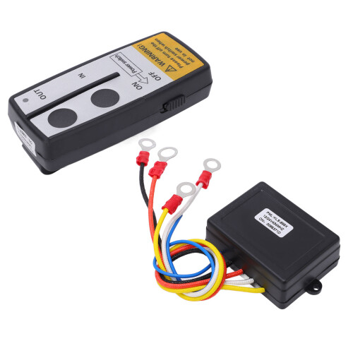 12V 24V Wireless Winch Remote Control with Receiver 75ft Long Range Universal