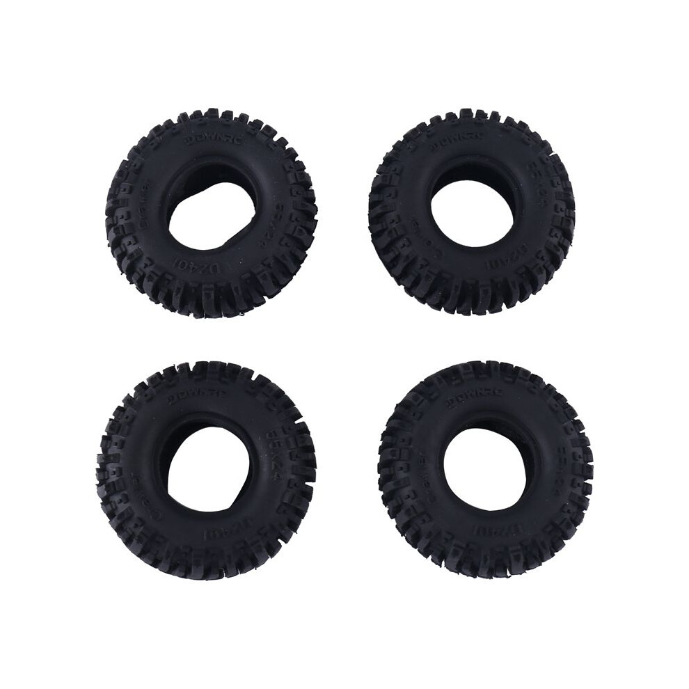 4Pcs 55X24mm 1.0 Rubber Tire Wheel Tyre For 1/18 1/24 Rc Crawler Car Axial Scx24 Ax24 Fms Fcx24 Trx4m Upgrade Parts 6032439150234
