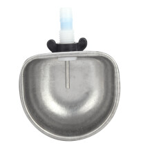 10PCS Small Animal Water Bowls Stainless Steel Garden-Grade with Tee Fitting