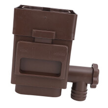 Wetterfester brauner Dachrinnenfilter-Adapter für 3 Zoll/4 Zoll Abflussrohre