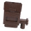 Weatherproof Plastic Downspout Filter Adapter for 3in/4in Drainpipe Brown 1