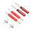 Comprehensive 6 Pcs Tire Valve Tool Kit with 4 Way Valve Tool Features 2