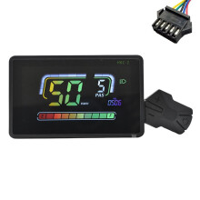 H6C-2 e-Bike Meter Display LCD Scooter Elettrico Tachimetro Cruscotto UART 24V-60V per Mountain Electric Bike SM5PIN