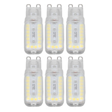 6 Stück G9 LED-Lampen 7W Dimmbar 360 Natürliches Weiß 220-240V