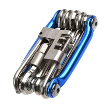 Kit de Ferramentas de Reparo Múltiplo para Bicicleta 11 em 1, Chave de Fenda para Mountain Bike, Corrente Sextavada, Acessórios para Reparo de