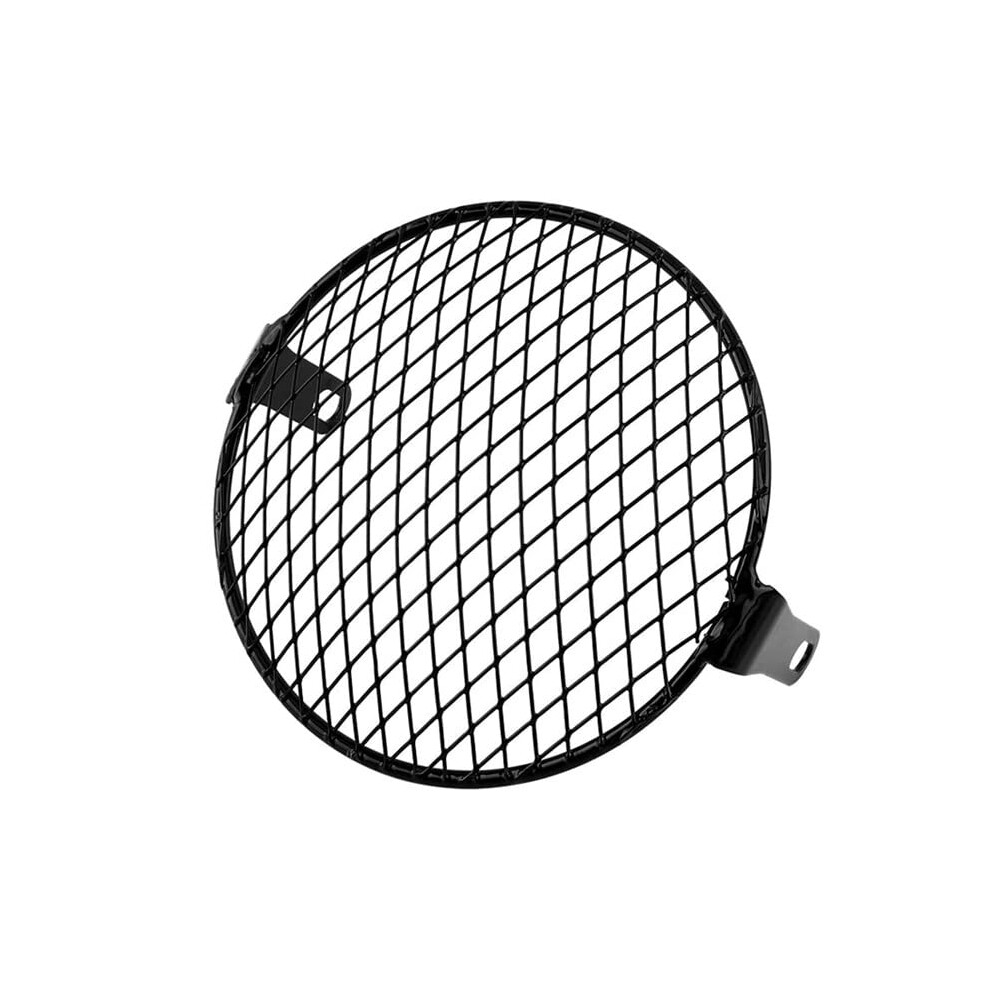 Motorcycle Headlight Guard With Retro Metal Mesh For Harley And Triumph, Diamond Lattice Design 9347817541953