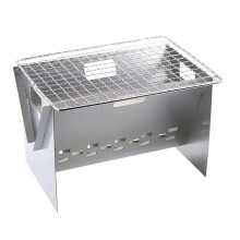 Portable BBQ Grill, Folding Charcoal Grill, Stainless Steel, Lightweight for Camping and Picnic