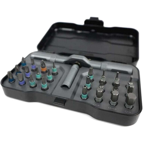 24 in 1 Precision Ratchet Screwdriver Set with Magnetic Tips for Electronics 1