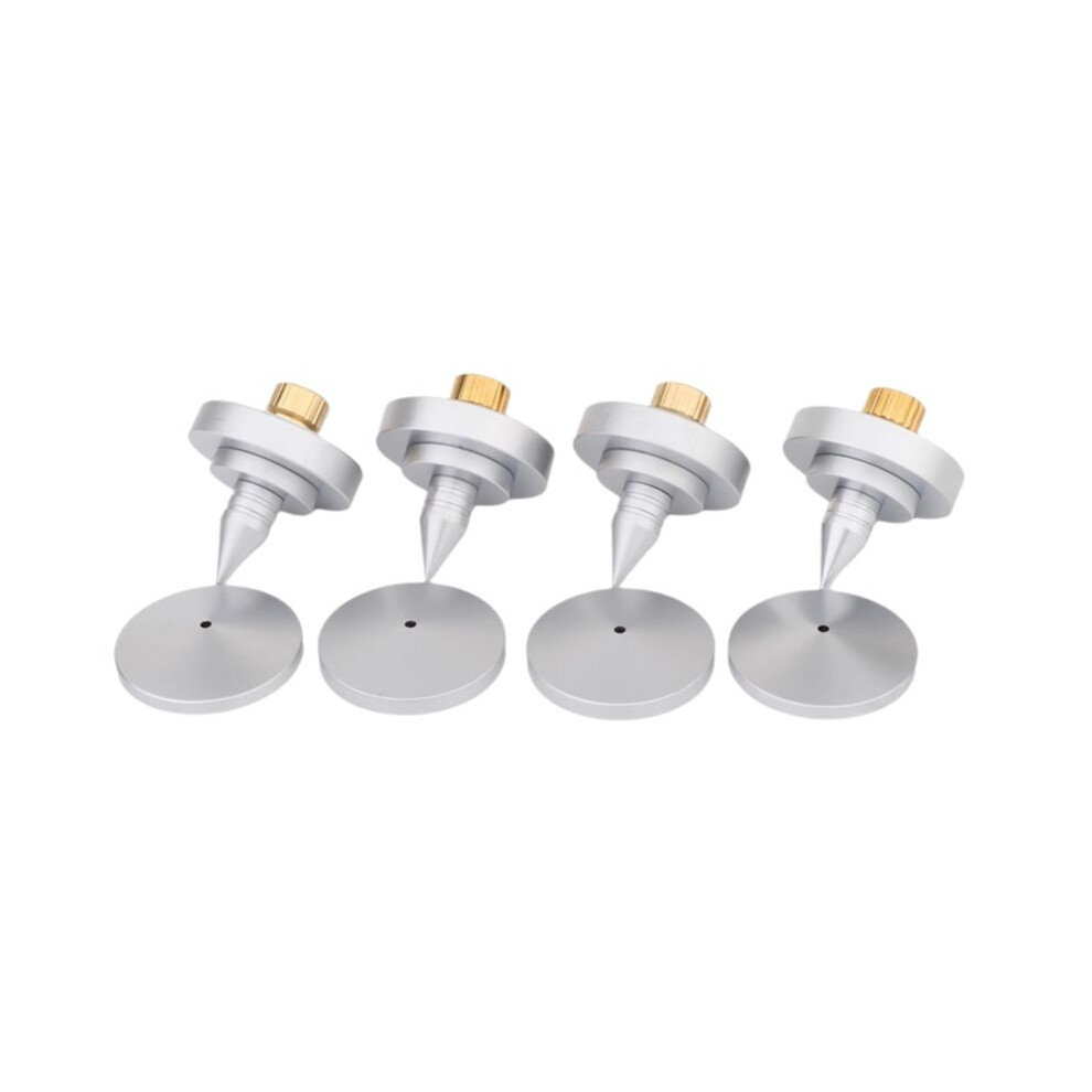 4 Pcs Sp3535 Speaker Spike Isolation Feet Brass Cone Turntable Amplifier Hi Fi Speaker Stand Feet Foot Pad 6033461054910