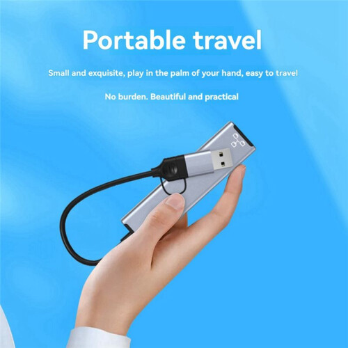 USB C/USB A to Ethernet Adapter 1000Mbps RJ45 Network Card Plug-and- for Phone/Laptop 1