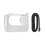 Camera Case for Shadowstone  GO 3S Silicone Case Thumb Camera Lens Cover Protective Case with Lanyard White 1