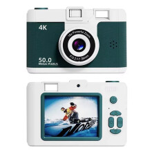 4K-Digitalkamera, Retro, Doppelobjektiv, Multifunktions-CCD, Sofortbild-Wärmebildkamera für Reisende Studenten, Kompakte Fotografie, Grün