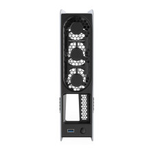 Universele Consoles Koelventilator Intelligente Temperatuurregeling Achterventilator met RGB-Kleurrijke Verlichting voor PS5 Pro/voor PS5 Slim A