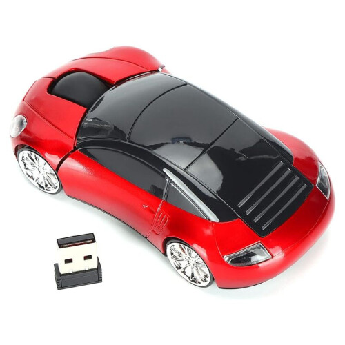 Mouse Wireless per Auto Mouse Wireless per Auto Mouse Ottico Ergonomico Senza Fili con Ricevitore USB Mouse per PC Ufficio 2
