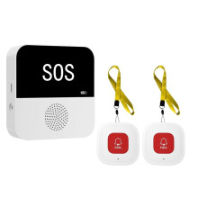 Cercapersone per Anziani Senza Fili WiFi Pulsante di Chiamata SOS Sistema di Allarme Medico SOS di Emergenza per Pazienti Anziani Anziani