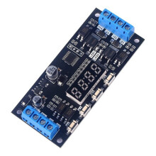 MOS LED Digital Tidsfördröjningsrelä Trigger 12V 24V Dubbelvägs Högströmbrytare Kretskort Timing Control Module