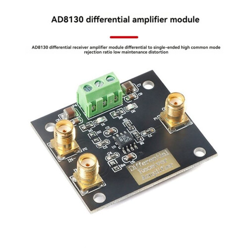 AD8130 Differential Receiver Amplifier Board Module Single-Ended Common Mode Rejection Ratio Low Noise Distortion Board 2