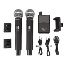 DEBRA PROFESSIONAL AUDIO Draadloze Handmicrofoon UHF Draadloze Microfoon voor Live-Uitzending van Interviews