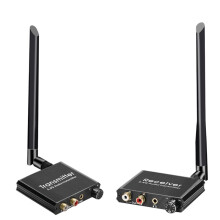 Trådlös Ljudsändare och Mottagare 50M 5,8G Trådlös Ljudadapter med 3,5 mm R/L-Omvandlare för TV Box DVD PC