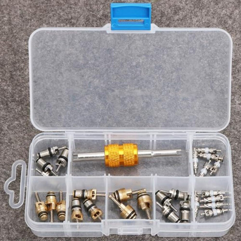 Ac Valve Core Tool Kit With Wrench, Durable Alloy Hvac Set For Automotive Air Conditioning 9382693302335