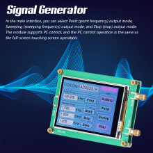 Touch Screen DDS Signal Generator Module 10Bit DAC 3MHz 103x63x17mm