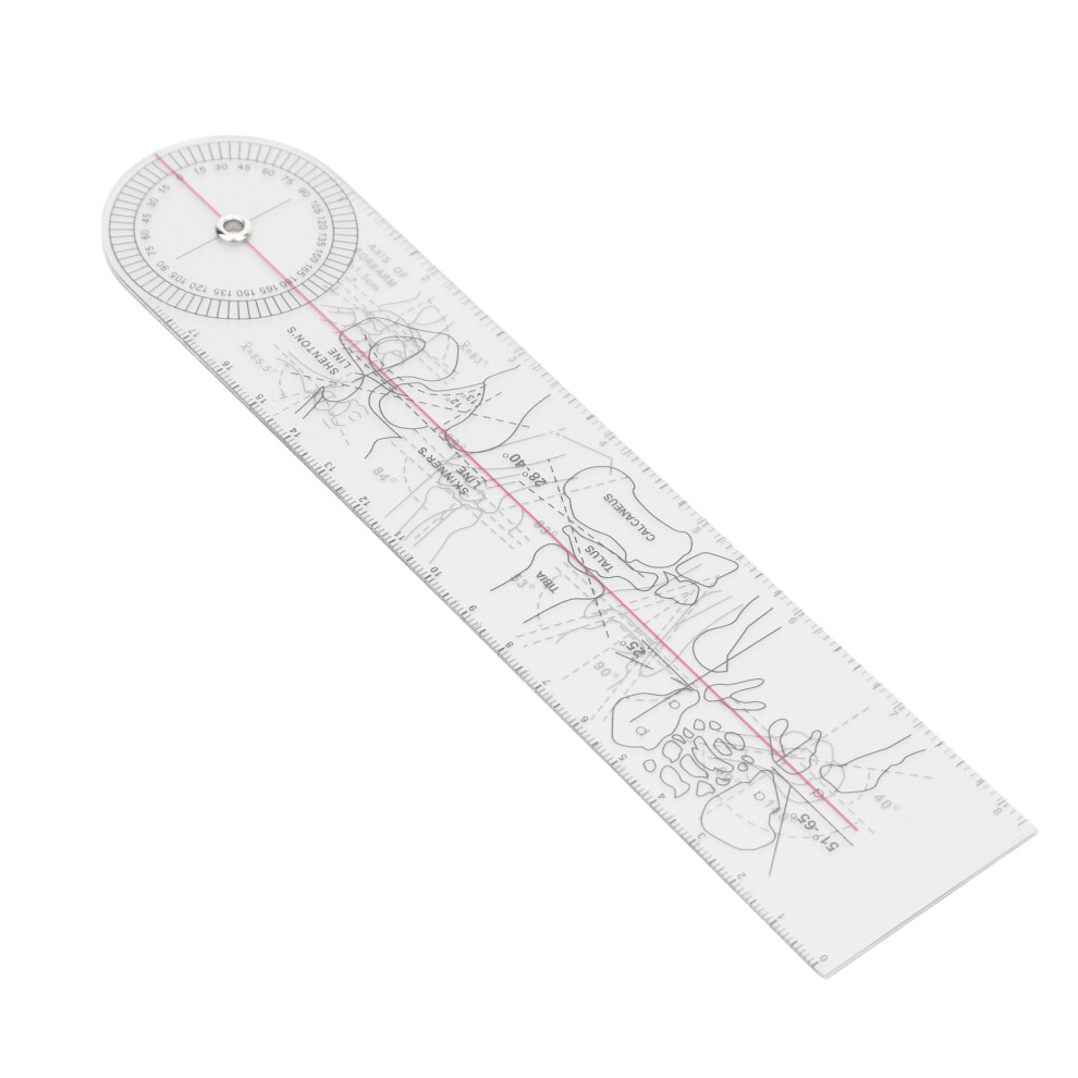PVC Goniometer 360 Joint Motion Range Measure for Physical Therapy