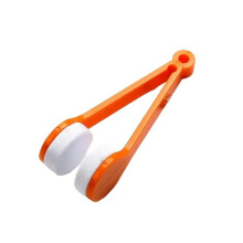 Portable Glasses Cleaning Brush Kit - 1/3/5 PCS Eyeglass Cleaner Tool for Spectacles - Orange Wiping Brush Set