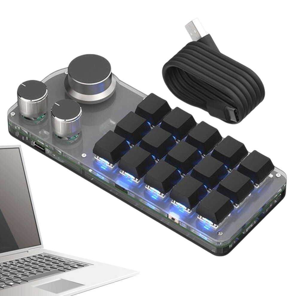 Keyboard With Interface Onehand Programmable Gaming Keyboard Rgb Keypad Wired Usb Hot Replaceable Gaming Offices 9347817545890